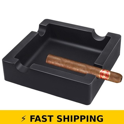 VIABRICO Silicone Cigar Ashtray - Unbreakable Matte Black