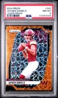2024 PANINI PRIZM LAZER PRIZM #347 JAYDEN DANIELS ROOKIE RC PSA 8