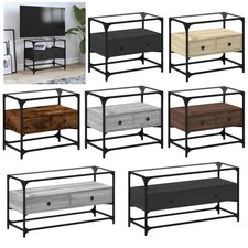 TV Schrank Lowboard Fernsehschrank Fernsehtisch TV Möbel mit Glasplatte 60-98cm