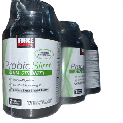 3x FORCE FACTOR ProbioSlim Digestive Weight Support 120 Caps Men/Women