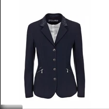 Pikeur Womens Black Show Jacket Blazer Size 80 US 10L Equestrian Riding Horse