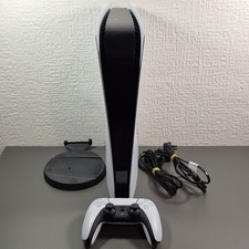 Sony PlayStation 5 PS5 Digital Edition Console With Controller, Stand & Leads