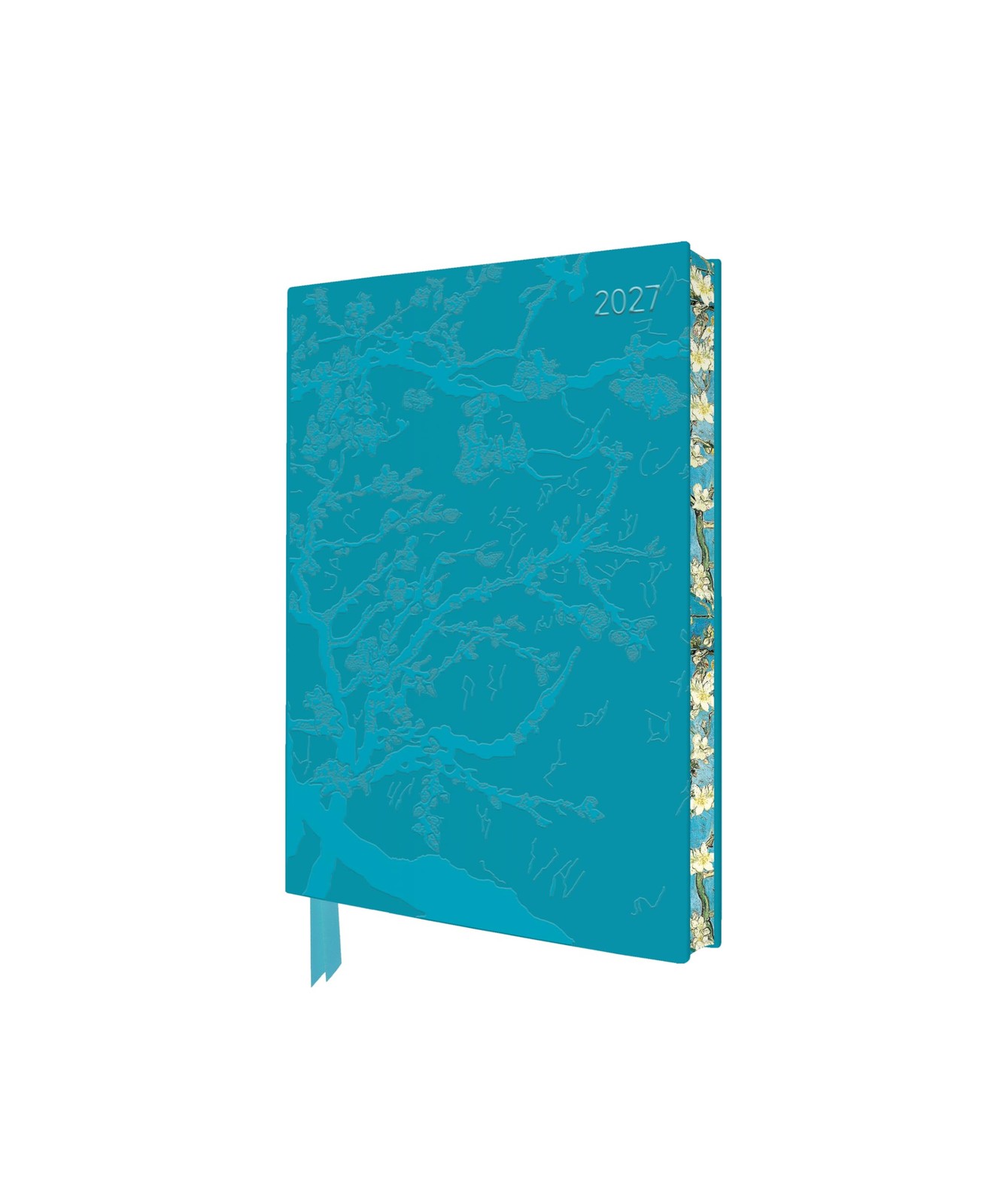 Vincent van Gogh: Almond Blossom 2027 Pocket Artisan Art Vegan Leather Diary – Week to View: Original Flame Tree Publishing DIN A6-Format Exquisit ... künstlerisch gestalteten Buchschnitt - Image 3