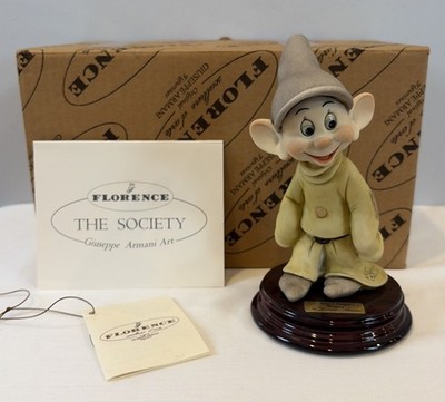 NIB Disney 1993 Florence Giuseppe Armani Figurine Dopey Dwarf #0200-C Snow White