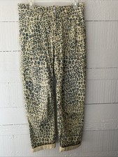 Anthropologie Pilcro Wanderer Relaxed cargo carpenter Animal Print Pants 28