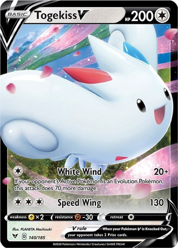 Togekiss V - 140/185 - Pokemon Vivid Voltage Sword & Shield Ultra Rare Card NM