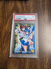 PSA 9 Jupiter/Mercury Carddass EX Sailor Moon World Part 2 SP3 Prism Holo 2002