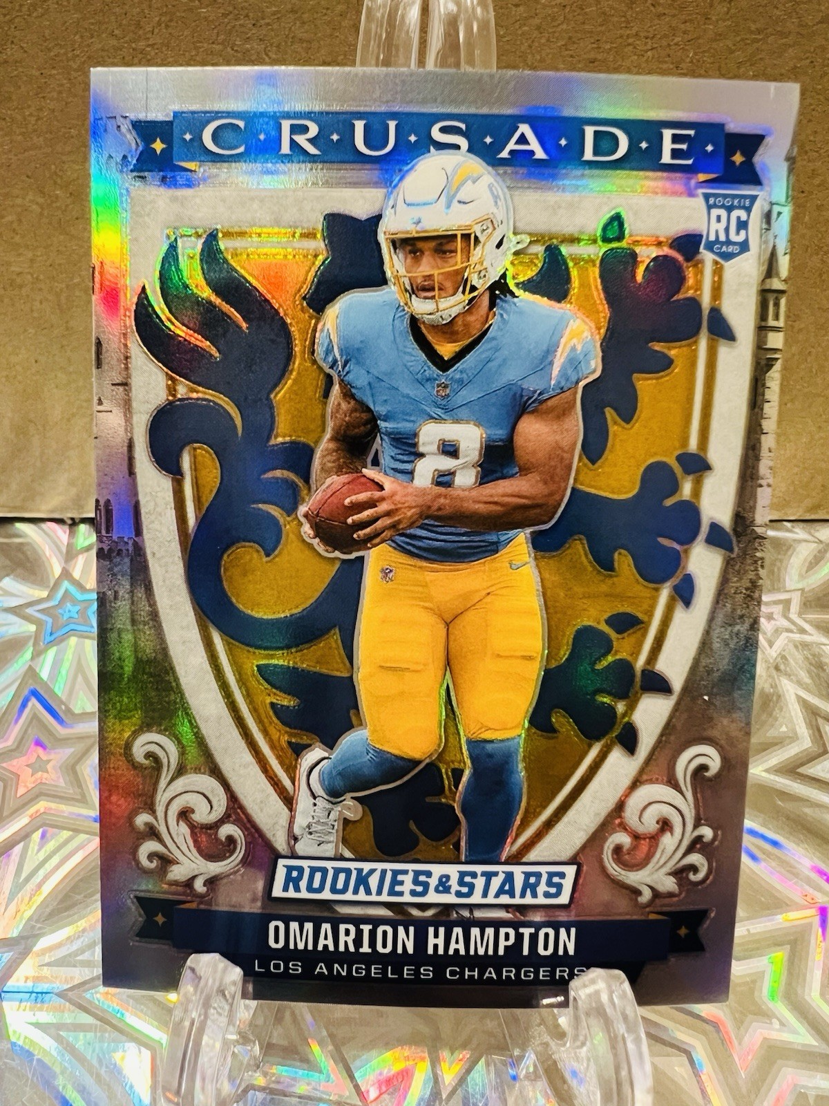 2025 Panini Rookies & Stars #17 Omarion Hampton Crusade Silver