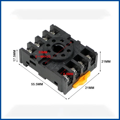 Socket Relay Base For PYF08A PTF08A PF085A 6 Pin 8 Pin 11 Pin 14 Pin -All Size - Picture 11 of 23