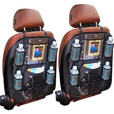 Oxford Car Backseat Organizer and Storage with 9.7  Touch Screen Table Holder 9