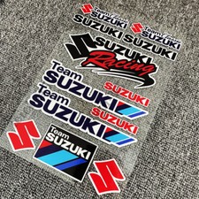 For Team SUZUKI motorcycle fuel tank emblem decals bike car reflective stickers