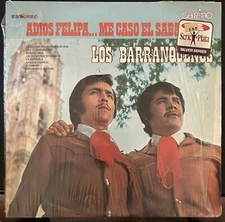 Los Barranqueños "Adios Felipa... Me Caso El Sabado" Vinyl Record LP