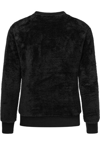 Damen Sweatshirt Teddy Pulli Sweatjacke Plüsch Hoodie Pullover RD-021 - Bild 5 von 11