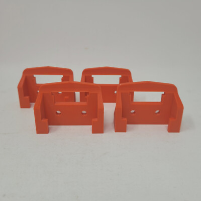 4 Pack Orange Battery Holder For Black and Decker 20v Batteries
