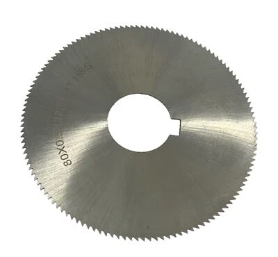 HSS SLITTING SAW 80mm diameter 0.5mm width 22mm bore metric sizes RDGTOOLS