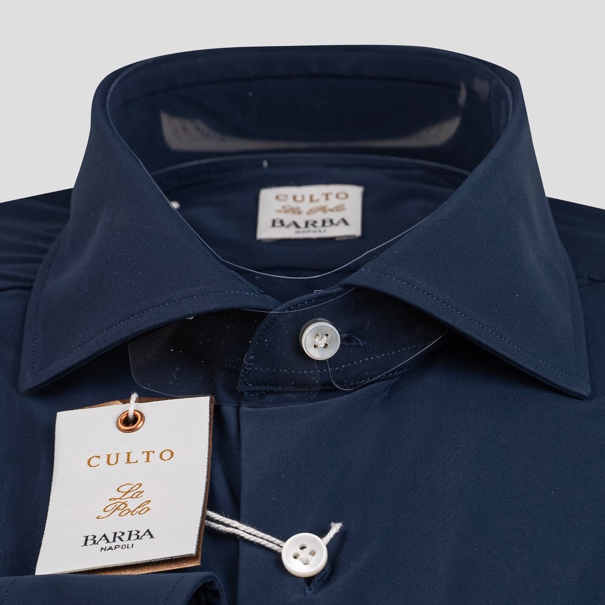 【Peter W】BARBA NAPOLI ホワイトシャツ サイズ41 BARBA-NAPOLI-8350-J1U1-32PZ5-005U Men's Shirt Barba