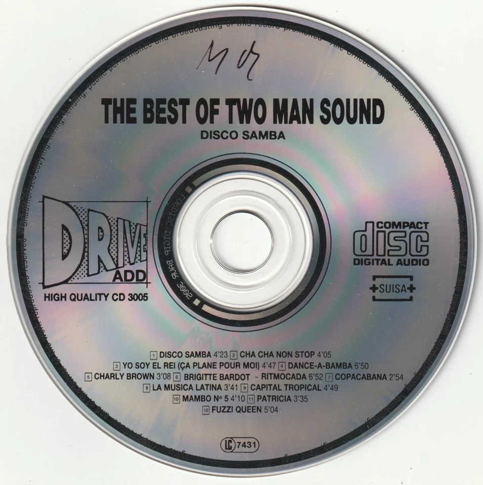 ✪ TWO MAN SOUND - DISCO SAMBA, Baur Music Productions 1987 CD NM/VG+ - Bild 2 von 3