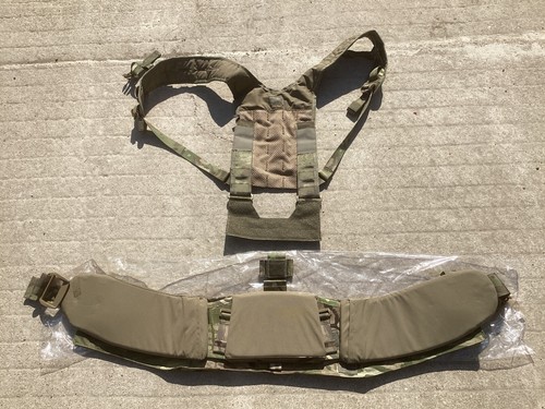 British Army Virtus Chassis REV B MOLLE Hip Belt MTP Size Large & H Harness - Picture 2 of 6