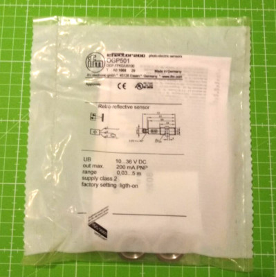IFM Reflexlichtschranke OGP501 OGP-FPKG/US100 Neu+OVP, 4021179305495