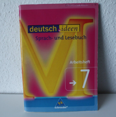 Sprach-und Lesebuch Deutsch-Ideen Arbeitsheft 7, Schroedel, DIN A4 für Gymnasium