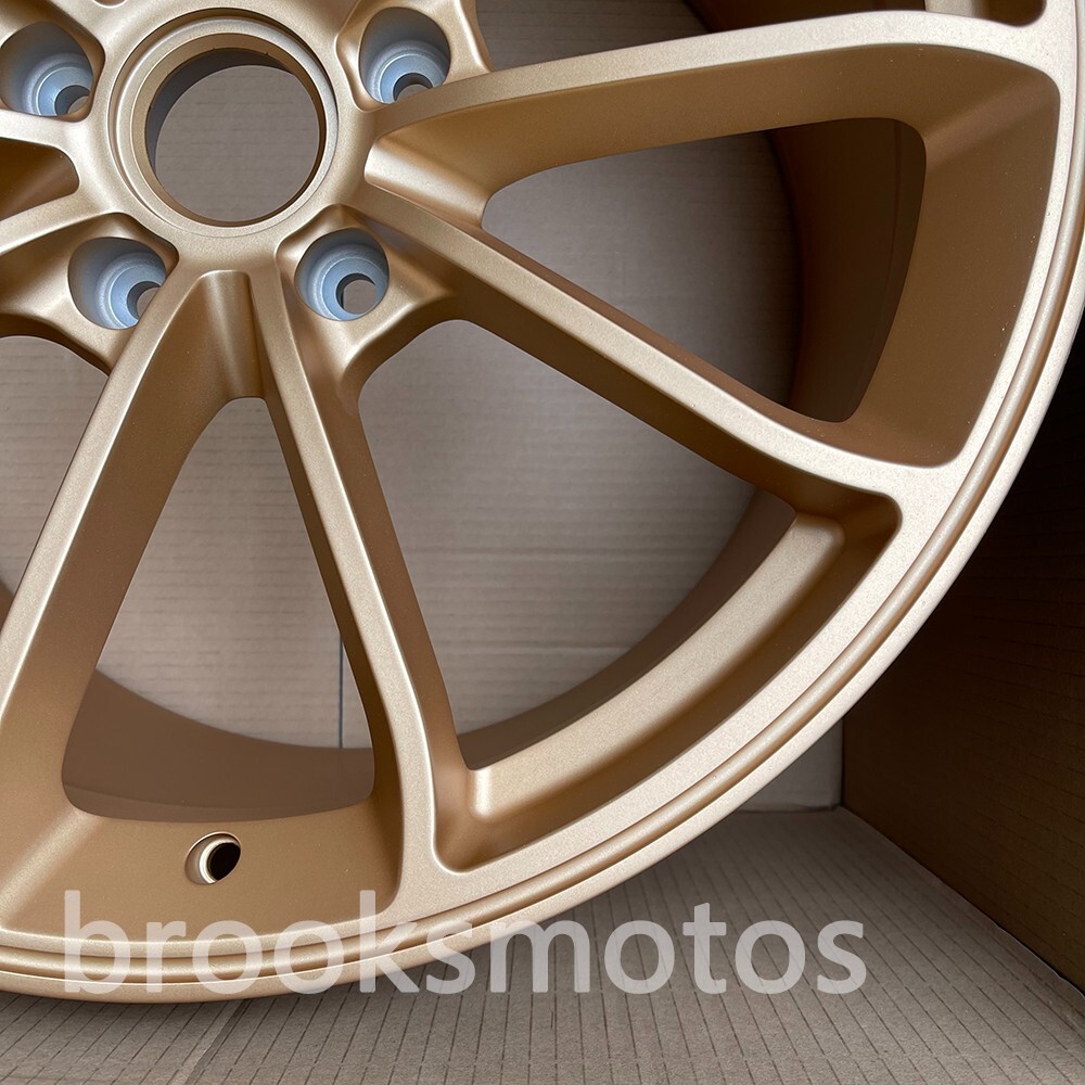 20X8.5 21x11.5 FORGED GT4 GOLD WHEELS FIT 2016+ PORSCHE 991.2 911