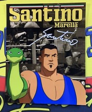 SANTINO MARELLA Autographed CUSTOM CARTOON CAREER Glossy 8x10 Photo