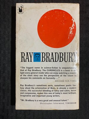 1962 THE MARTIAN CHRONICLES by Ray Bradbury GD+ 2.5 4th Bantam 