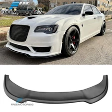 Fits 15-23 Chrysler 300 SRT PP Matte Black Front Bumper Lip Splitter Spoiler