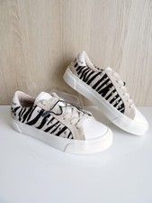 SNEAKERS ZARA ZEBRA STAMPA ANIMALIER PELLE BORCHIE TAGLIA UK 3 EU 36 US 6