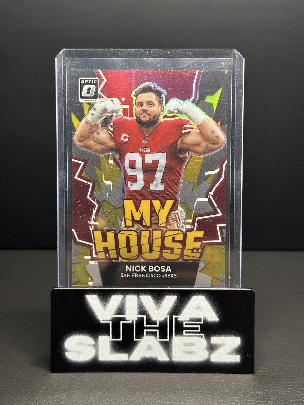 2022 Donruss Optic Nick Bosa #/10 Gold My House SF 49ers