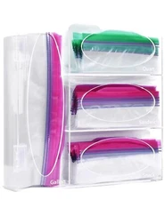 Ziplock Bag Storage Organizer for Kitchen Drawer, Acrylic Baggie Organizer,