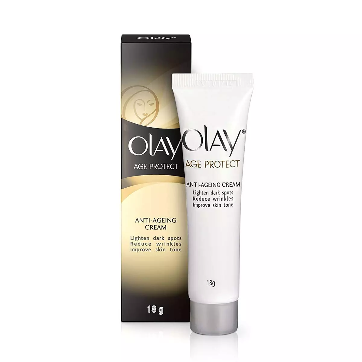 Olay Age Protect Anti Ageing Cream 18g Lighten Dark Spots Anti Ageing