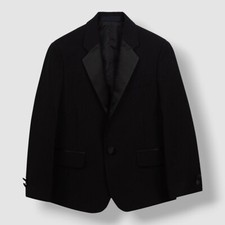Nautica Kids Boy's Black Notched Lapel One-Button Tuxedo Jacket Suit Size 6