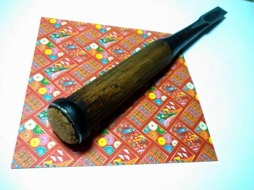 Hidari Hisasaku Tataki Nomi scalpello giapponese per legno 16,5 mm usato 左久作 - Foto 12 di 12