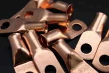 1 GAUGE COPPER 5/16 RING 100 PK CRIMP TERMINAL CONNECTOR AWG BATTERY LUG CUR1516