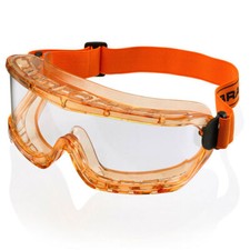 Beeswift B-Brand Premium Amber Safety Goggles, Unvented, Wide vision, Adjustable