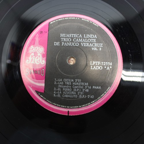 Huasteca Linda Trio Camalote de Panuco Veracruz Vol 3 Record LP VG+ LPTF-72554 - Picture 7 of 7