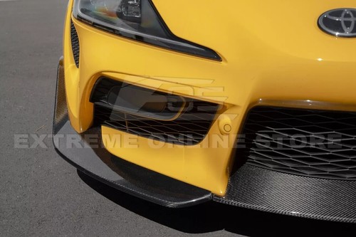 Carbon Fiber 3 Pcs Front Splitter Fits 20-Up Toyota MK5 GR Supra A91 Bumper Lip - Picture 5 of 23