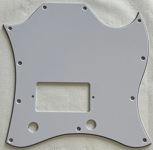 New Great-For Gibson SG Standard Single Humbucker Guitar Pickguard 3 Ply White