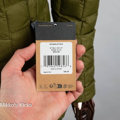 デ Womens The North Face ThermoBall Eco Jacket 2.0 - Slim Fit FOREST