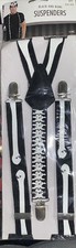Halloween Black Skeleton Bone Suspender Halloween Costume Black With Bones