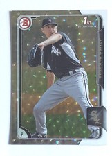 2015 Bowman 1st James Dykstra Ice Parallel #bp45 White Sox Rookie 