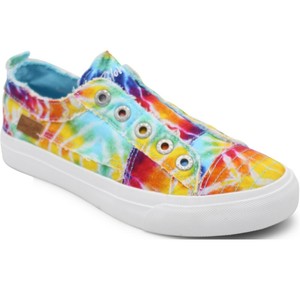Women's Blowfish PLAY Rainbow Tie Dye Canvas Slip-On Fashion Sneaker Shoes | eBay