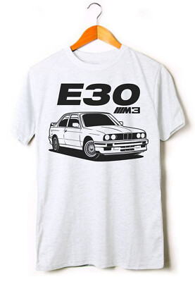 BMW E30 M3 Unisex Lightweight Cotton Graphic T SHIRT Small 3XL