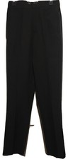 Tuxedo Pants Men 30R Inseam35  Black No Hem Satin Side Stripes Wedding Regency