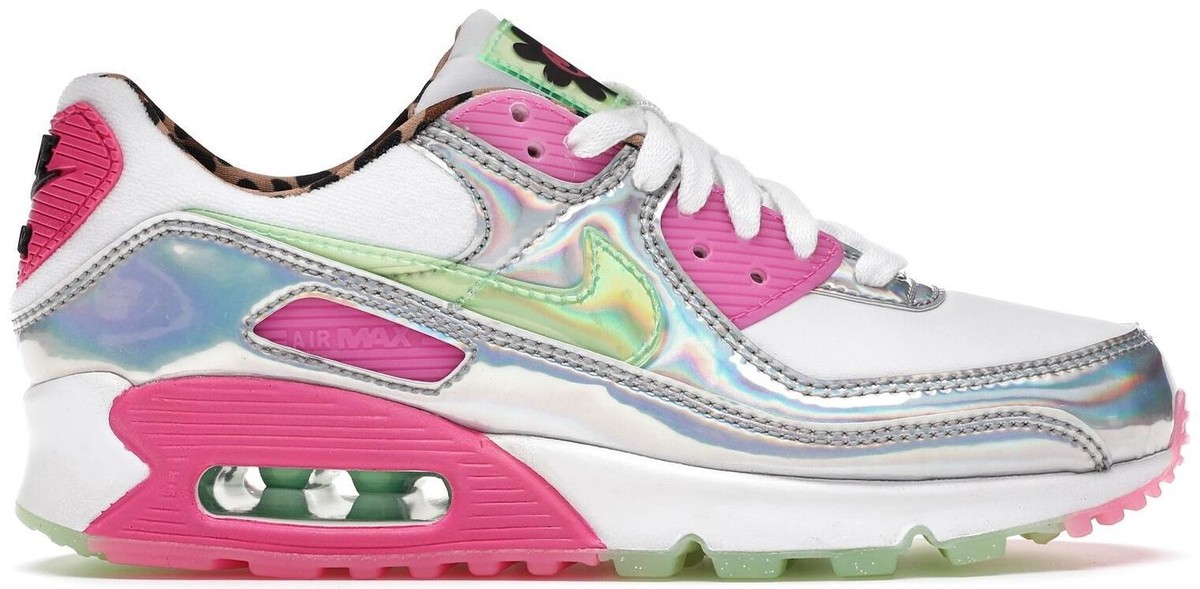 靴 NIKE W AIR MAX 90 LX ILLUSION Size 8 - Nike Air Max 90 LX Illusion Green W for sale online