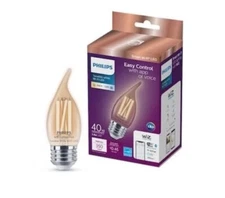 40-Watt Equivalent BA11 Smart Wi-Fi Vintage Edison LED Light Bulb (1-Pack)