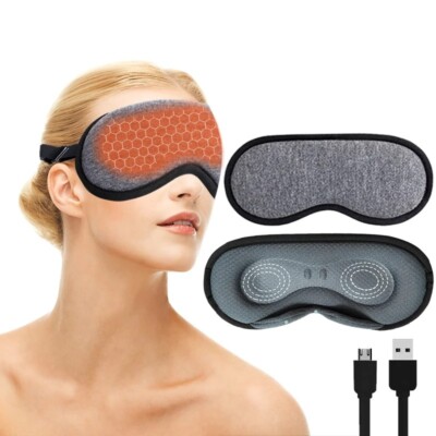 Cubierta de ojos Protector ocular de calefaccion Mascara de vapor caliente USB