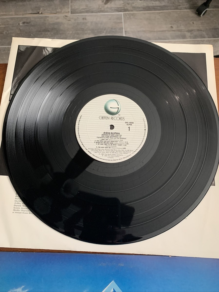 Asia - Alpha -1983 LP Rock Original Liner.Album Is In Very Good