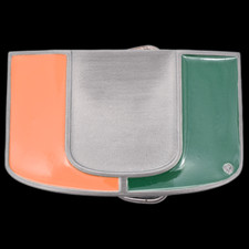 University Miami NCAA Football Basketball Baseball Belt Buckle New Old Stock 